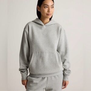 Quince organic heavyweight fleece boyfriend hooded sweatshirt